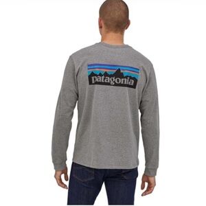 Patagonia Long Sleeve P-6 Logo Responsibili-Tee Sz M